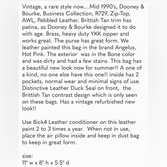 2for1 Pink Vintage D&B purse and matching wallet - Picture 12 of 15